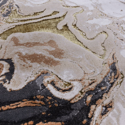 Aurora Marble Metallic Gold Rug