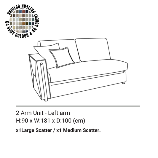 Soho Large Corner 2 Arm Unit