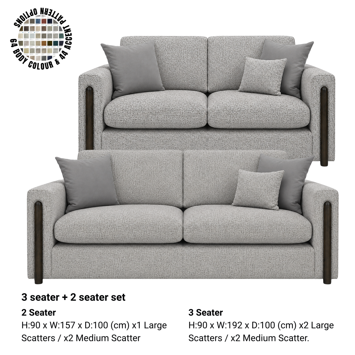 Soho 2 seater + 3 seater set