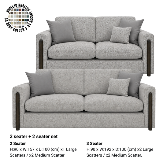 Soho 2 seater + 3 seater set